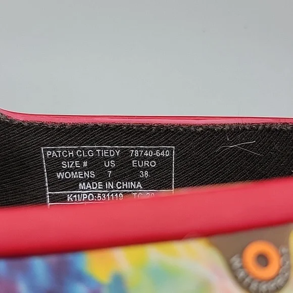 NIB Bogs Patch Clog Tie Dye size 7 - Picture 5 of 7
